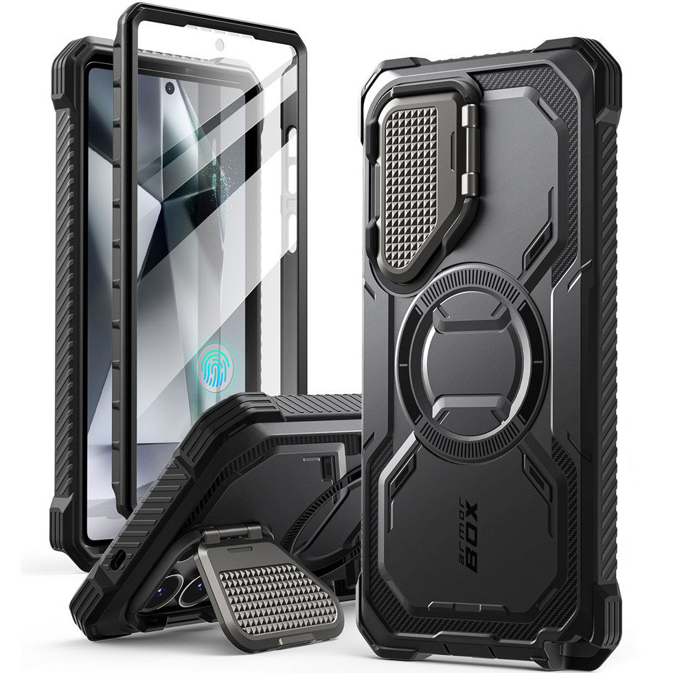 Etui pancerne Supcase i-Blason Armorbox Mag do Galaxy S25 Ultra, czarne